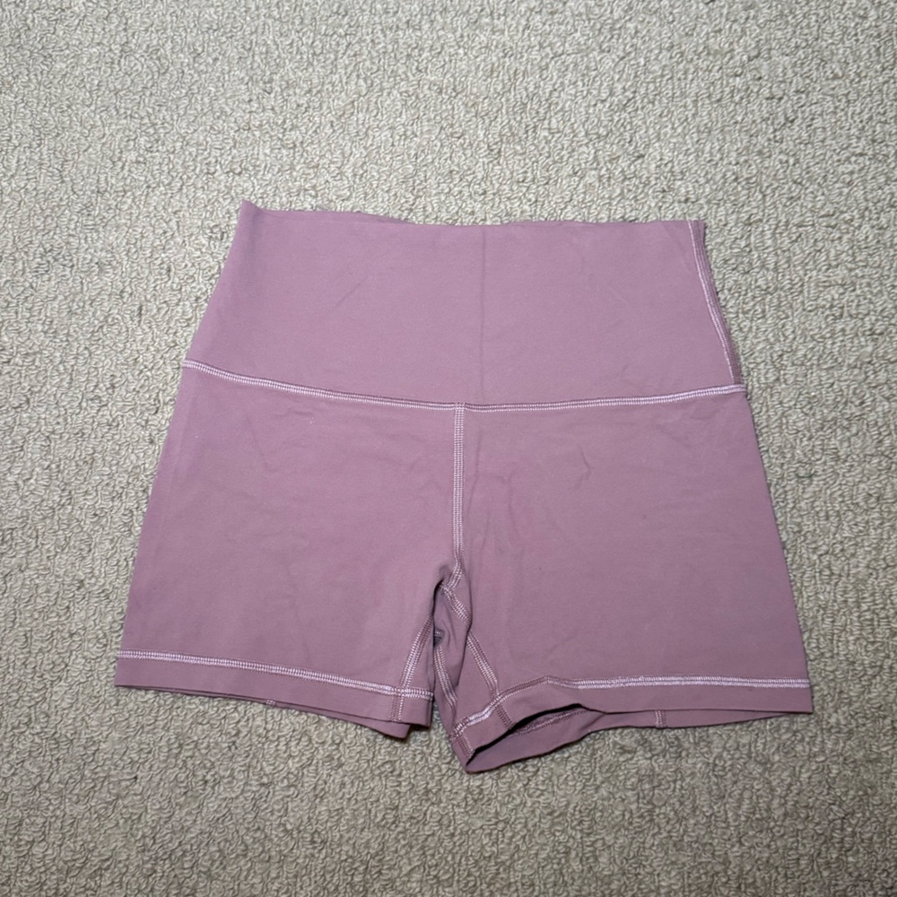 Lululemon | Size 6 | Purple High-Waisted Biker Shorts | 4 Inch Inseam